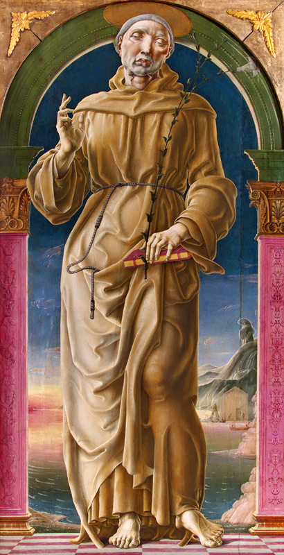 Heiliger Antonius von Padua von Cosimo Tura
