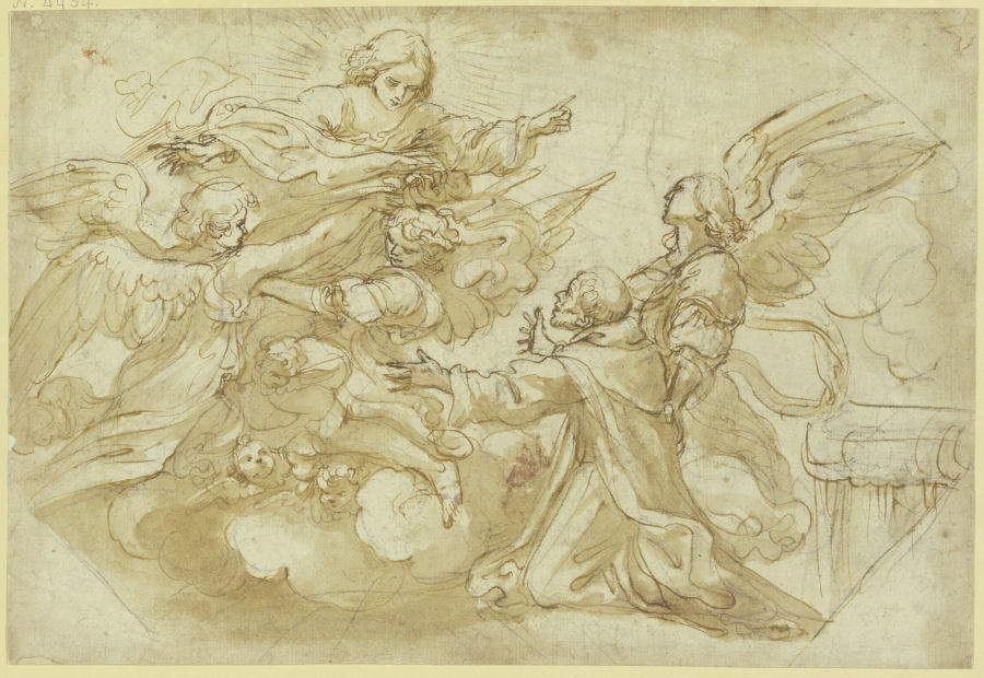 Der Heilige Franziskus wird in den Himmel aufgenommen von Cosimo Ulivelli