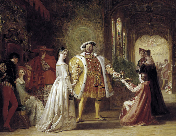 Erstes Treffen von Anne Boleyn und Heinrich VIII. von Daniel Maclise