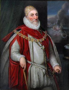 Charles Howard, 1st Earl of Nottingham (oil on canvas) 15th
