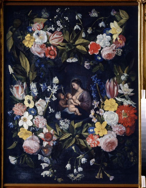 Madonna im Blumenschmuck von Daniel Seghers