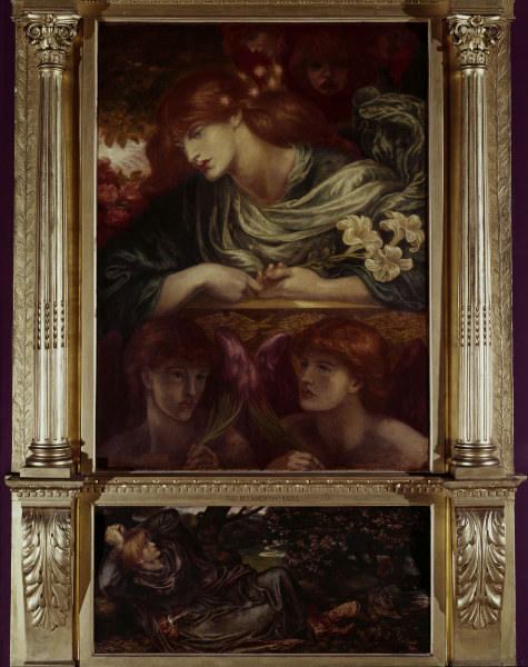Rossetti / The Blessed Damozel, Painting von Dante Gabriel Rossetti