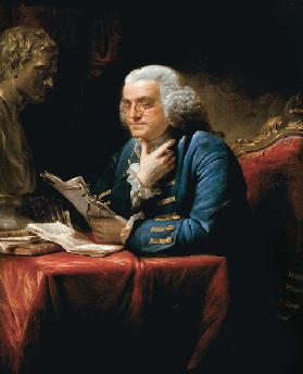 Porträt von Benjamin Franklin 1767