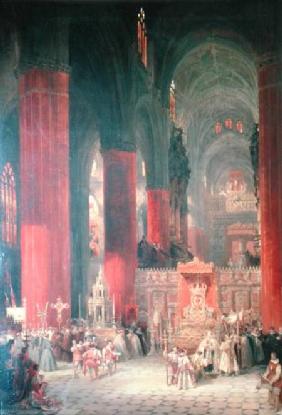 Procession in Seville Cathedral 1833