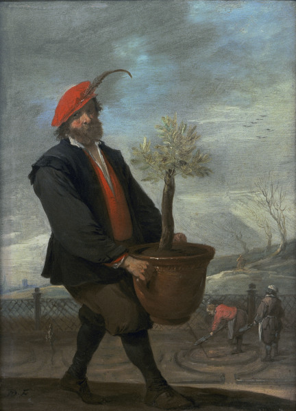 D.Teniers,Ein Orangengärtner (Frühling) von David Teniers
