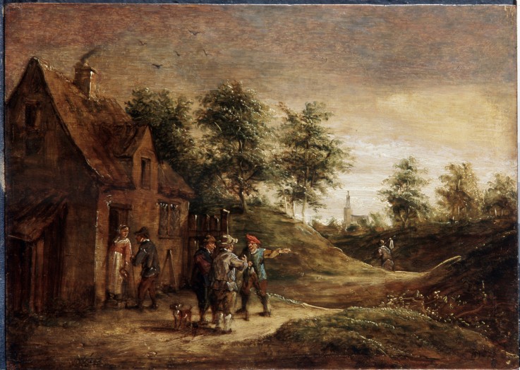 Vor der Kneipe von David Teniers