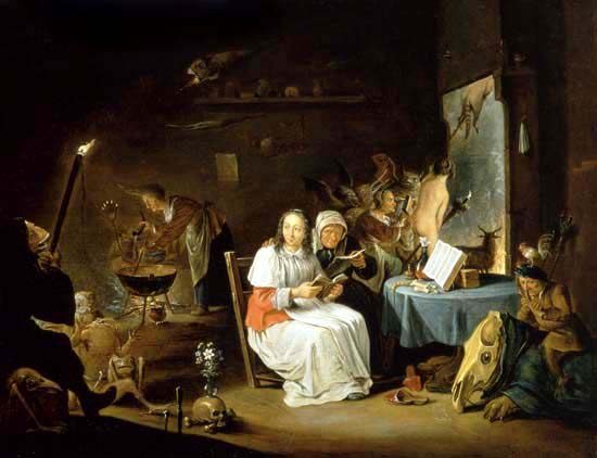 Witches Preparing for the Sabbat von David Teniers
