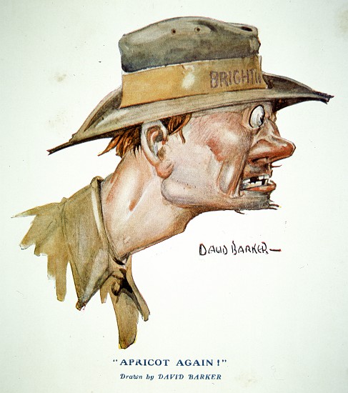 Apricot Again! - Gallipoli Campaign of 1915, cartoon published in The Anzac Book von David C. Barker
