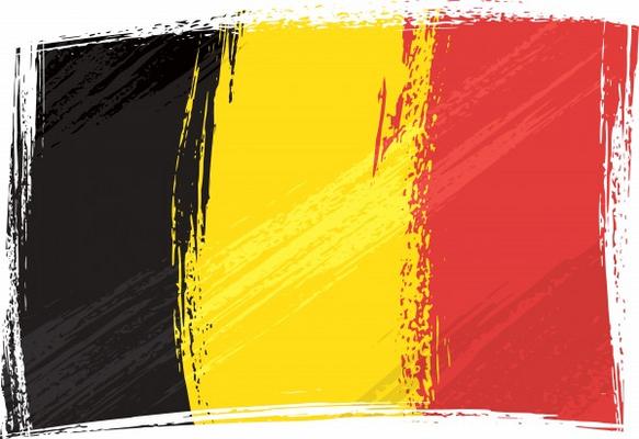 Grunge Belgium flag von Dawid Krupa
