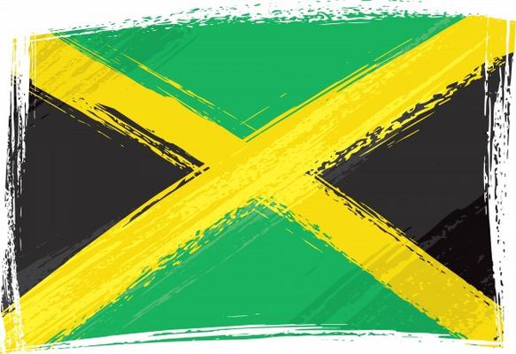 Grunge Jamaica flag von Dawid Krupa