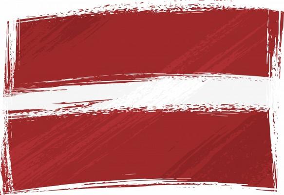 Grunge Latvia flag von Dawid Krupa