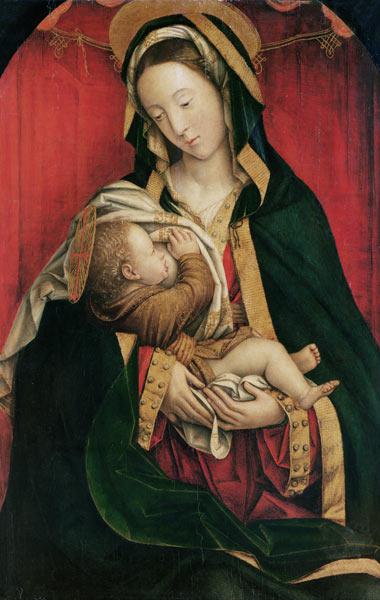 The Madonna Suckling her Child, 1520-30 (oil on panel) 19th