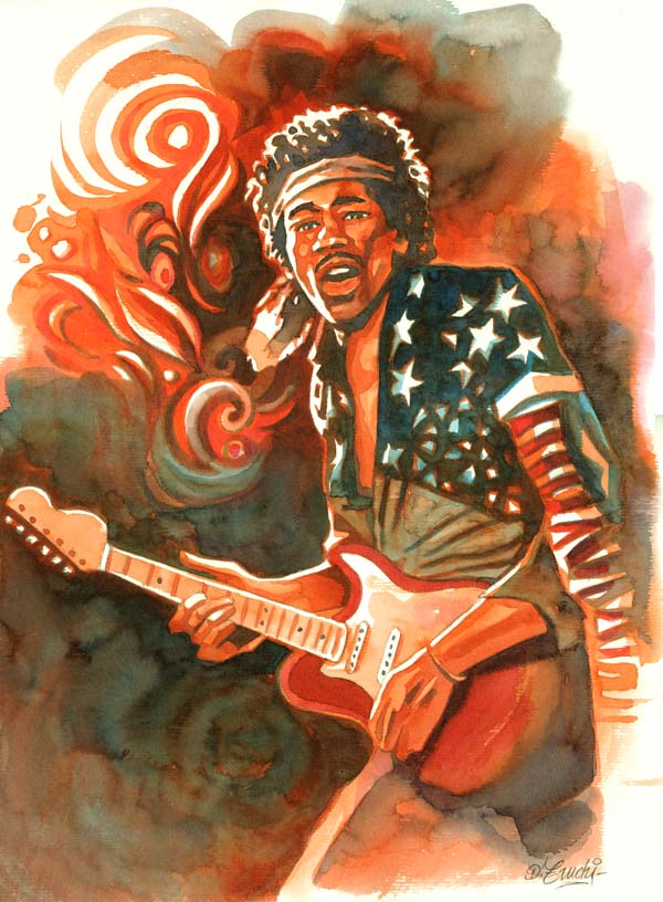 Jimi Hendrix - 3 von Denis Truchi