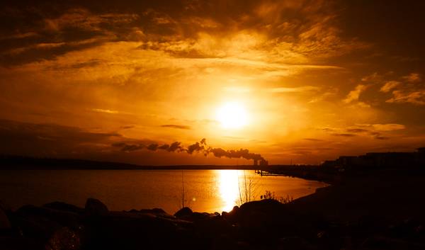 Sonnenuntergang am Kap Zwenkau von Dennis Wetzel
