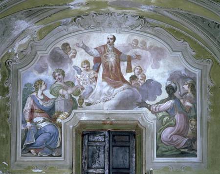 The Apotheosis of St. Ignatius of Loyola (c.1491-1556) from the Refectory von Diacinto Fabbroni