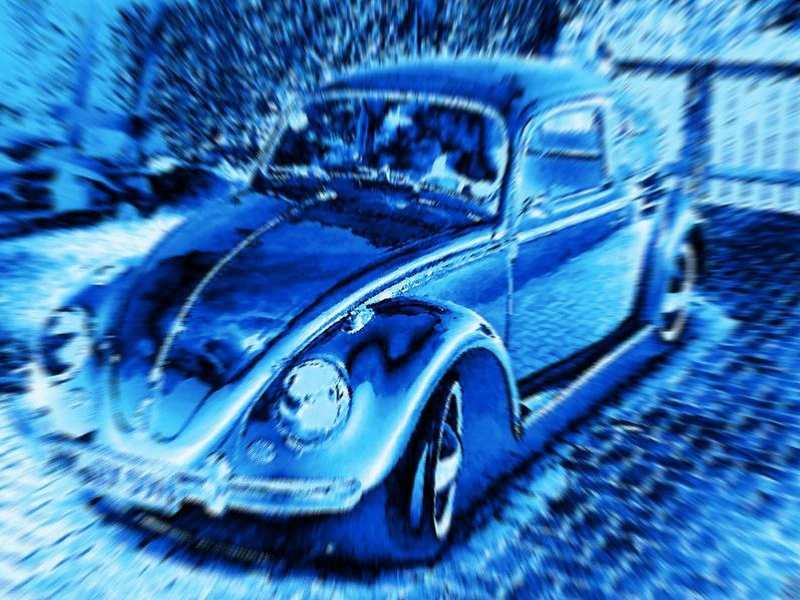 VW Käfer blau von Christophe Didillon