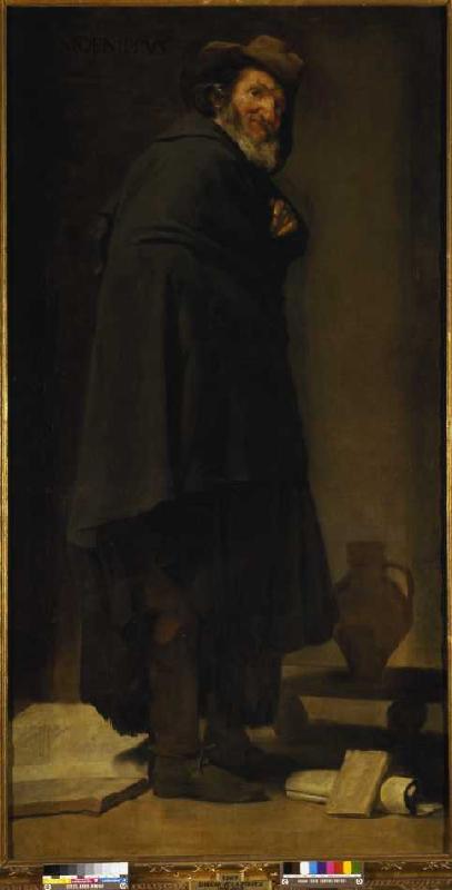Der Philosoph Menippus. von Diego Rodriguez de Silva y Velázquez