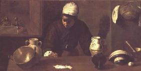 Kitchen Maid with the Supper at Emmaus c.1618