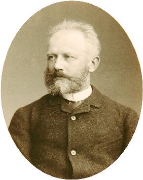 Porträt des Komponisten Pjotr I. Tschaikowski (1840-1893) 1884