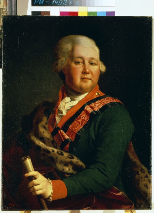 Porträt von Graf Valentin Platonowitsch Mussin-Puschkin (1735-1804) von Dimitrij Grigorjewitsch Lewizkij