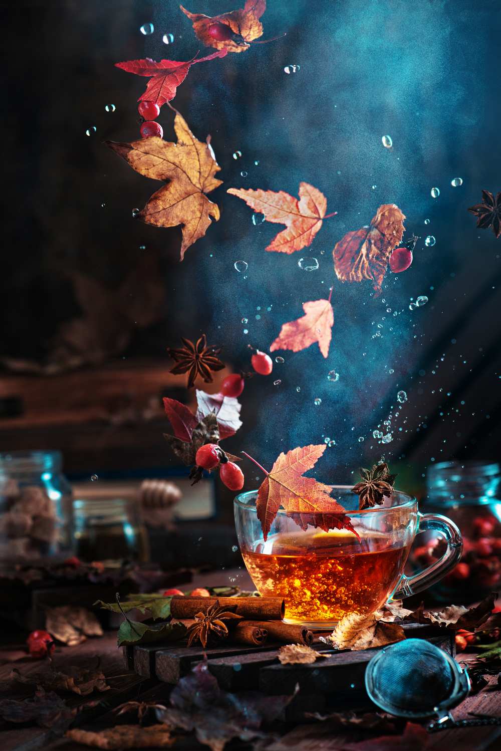 Briar tea with autumn swirl von Dina Belenko