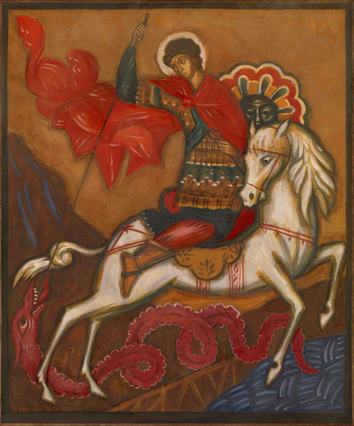Das Drachenwunder des heiligen Georg von Dmitri Semjonowitsch Stellezki