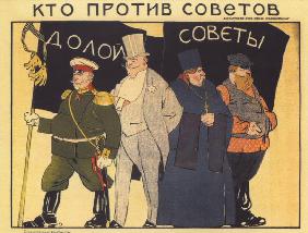 Wer gegen die Räte ist (Plakat) 1919