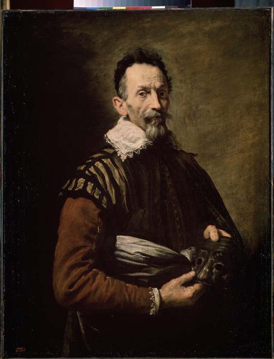 Bildnis eines Schauspielers (Claudio Monteverdi, Tristano Martinelli oder Francesco Andreini) von Domenico Fetti