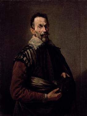 Portrait of Claudio Monteverdi (1567-1643) (oil on canvas) 19th