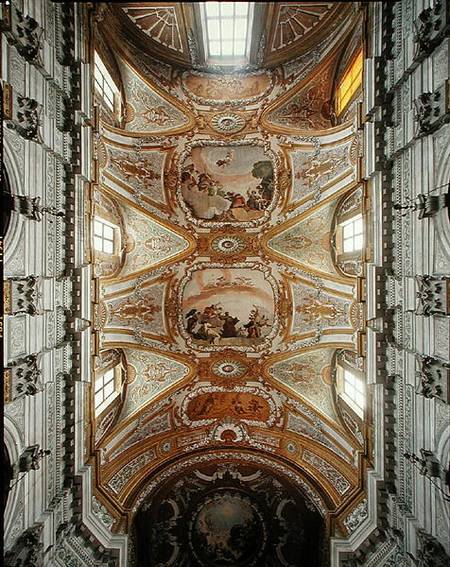 The vault of the nave and part of the cupola (photo) von Domenico Rossi