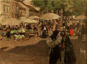 Markttag in Banská Bystrica von Dominik Skutecky