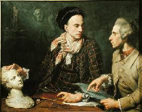 Self Portrait with Dominique Herment (1730-77)