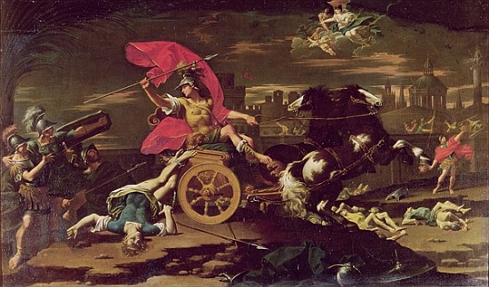 Achilles Dragging the Body of Hector around the Walls of Troy von Donato Creti
