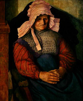 Mrs Box, 1919 (oil on canvas) von Dora Carrington