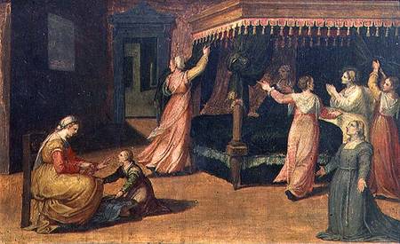The Vision of St. Hildegard (1098-1179) (panel) von Dosso Dossi