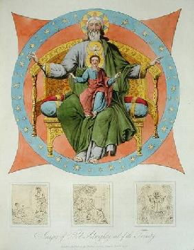 Images of God Almighty and of the Trinity from the Cathedral of the Assumption, Moscow, plate 14 fro published