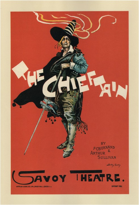 Plakat für die Oper "The Chieftain" von A. Sullivan und F. C. Burnand von Dudley Hardy