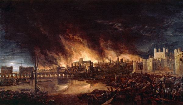 The Great Fire of London von Dutch School
