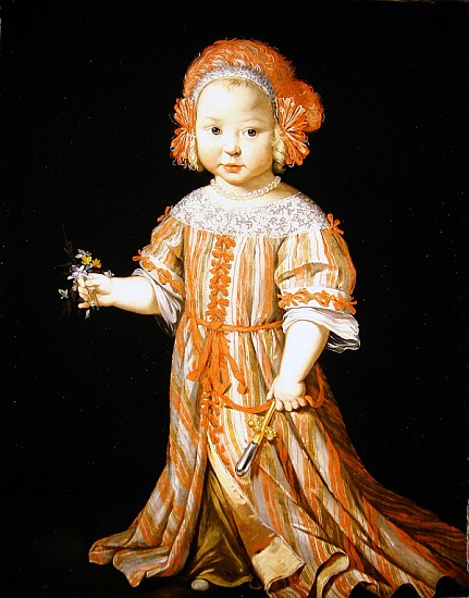 Portrait of a girl von Dutch School