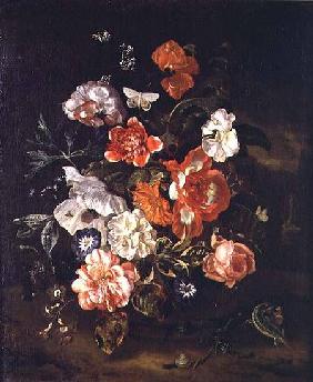 Still Life of Flowers in a Vase 1713