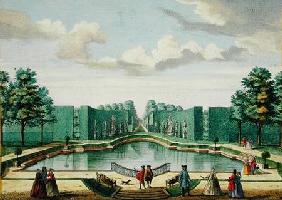 View from the bower over the great lake, from 'Het Zeganplant Kennemerlant', by Hendrick de Leth and published