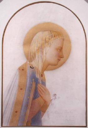 Portrait of the Madonna, after Fra Angelico (c.1387-1455) c.1883