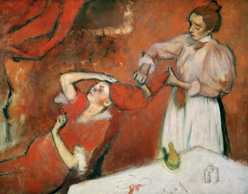 Combing the Hair von Edgar Degas