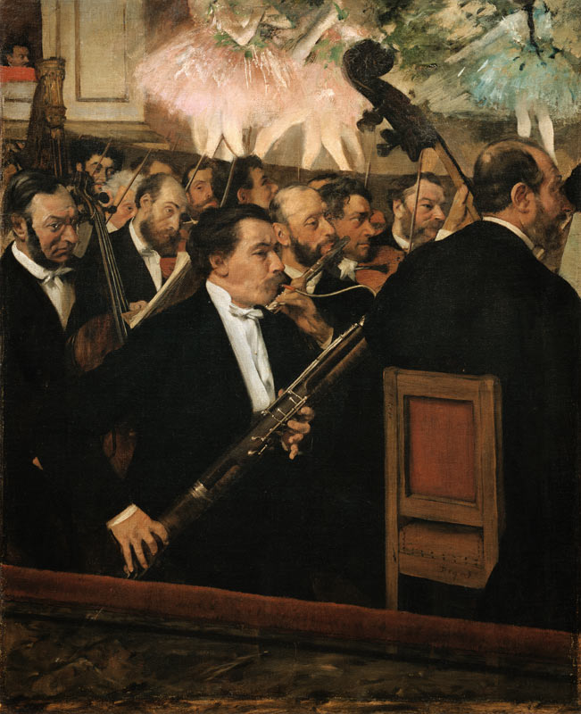 Das Orchester der Oper von Edgar Degas