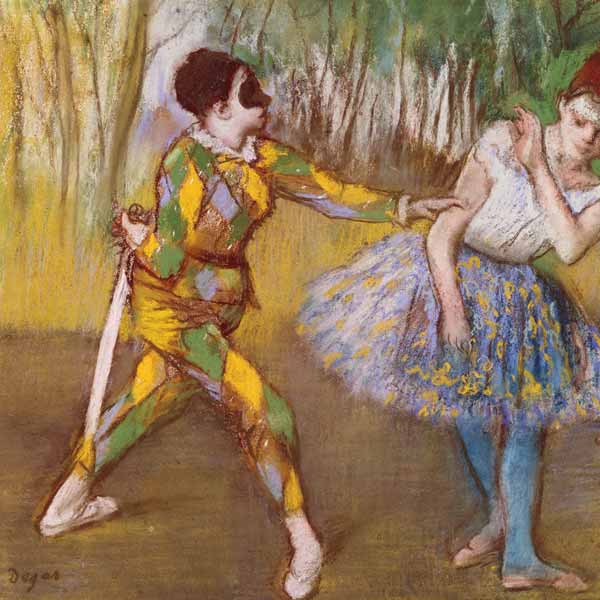 Harlekin und Columbine von Edgar Degas