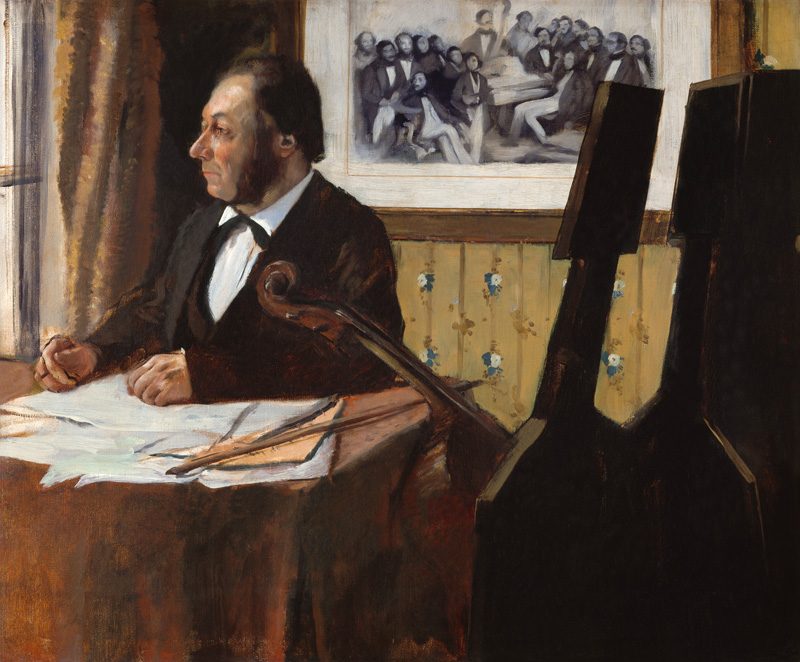 Louis-Marie Pilet, Cellist des Orchesters der Opera von Edgar Degas