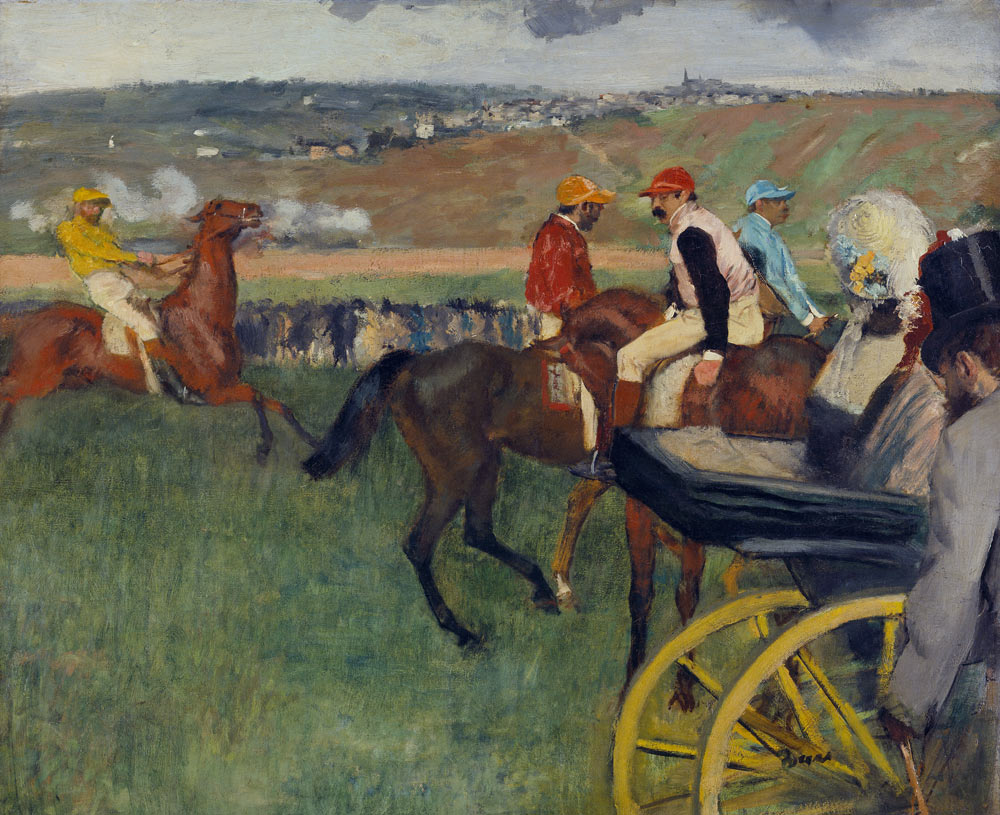 Pferderennbahn von Edgar Degas