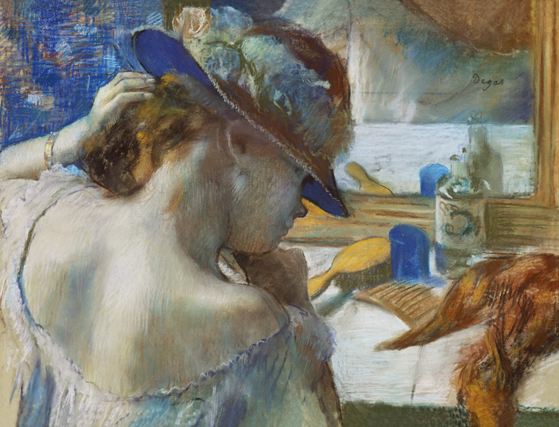 Vor dem Spiegel von Edgar Degas