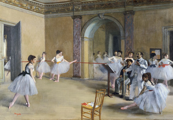 Ballettsaal der Oper in der Rue Peletier von Edgar Degas