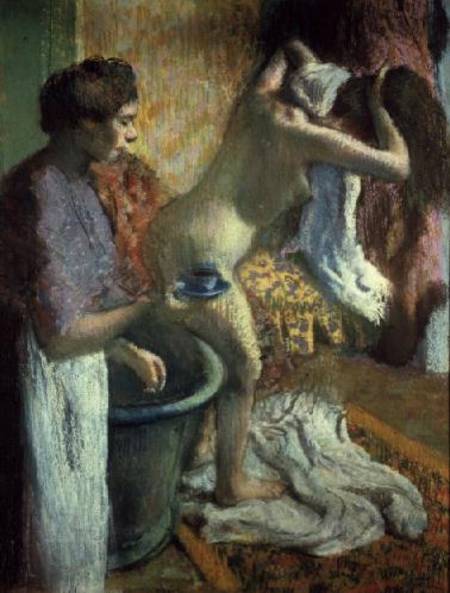 Breakfast after a bath von Edgar Degas